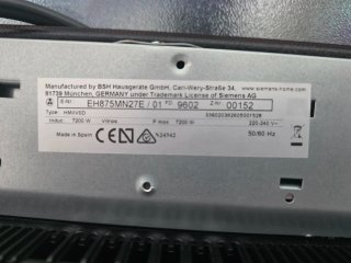 Placa Inducción Siemens 80cm EX875LEC1E