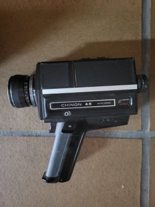 Chinon 45 Auto Zoom Super 8 Cámara Cine Vintage