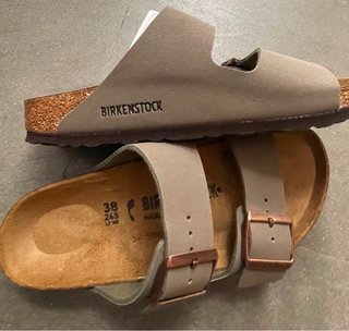 Birkenstock Arizona ciabatte grigie taglia 38
