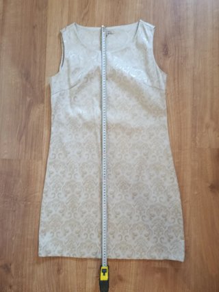Vestido elegante estampado tonos beige Talla M