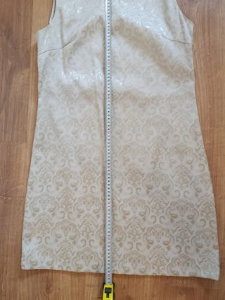 Vestido elegante estampado tonos beige Talla M