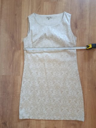 Vestido elegante estampado tonos beige Talla M