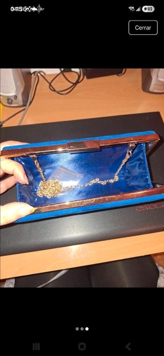 Bolso de fiesta azul klein