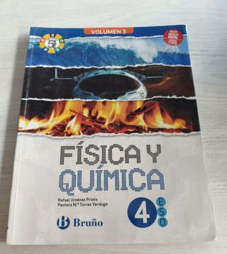 Libros de 4o ESO Física y Química , Bruño.