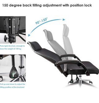 Silla de oficina ergonómica negra