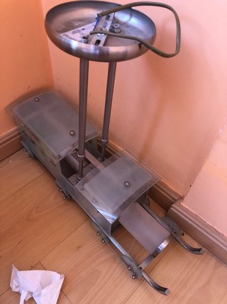 Lámpara de techo tren cristal y meta