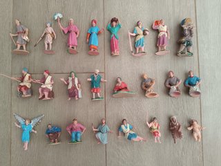 LOTE BELEN NAVIDEÑO CLÁSICO DE 135 PIEZAS AÑOS 90