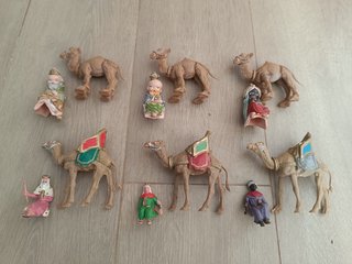 LOTE BELEN NAVIDEÑO CLÁSICO DE 135 PIEZAS AÑOS 90