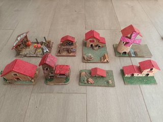 LOTE BELEN NAVIDEÑO CLÁSICO DE 135 PIEZAS AÑOS 90