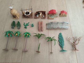 LOTE BELEN NAVIDEÑO CLÁSICO DE 135 PIEZAS AÑOS 90
