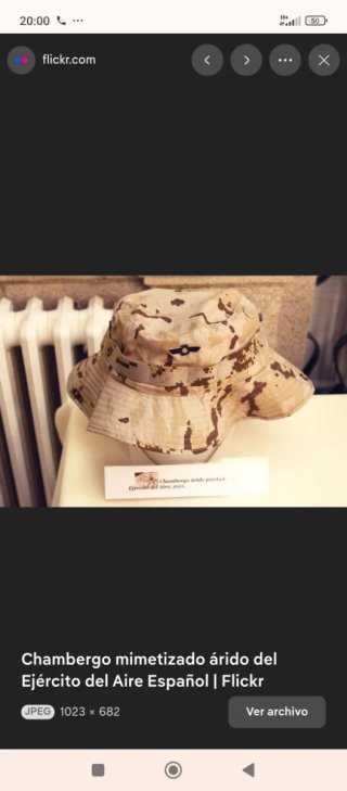 Gorro Chambergo Militar Desértico