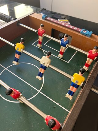 Futbolín de mesa pequeño