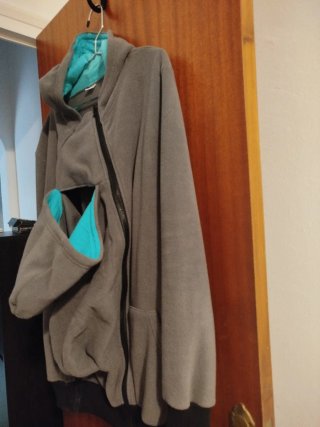 Chaqueta premamá y lactancia gris