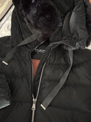 Abrigo Silbon Mujer Negro Talla L