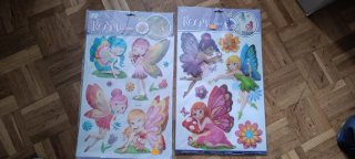 Pegatinas 3D Hadas y Flores