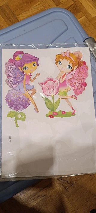 Pegatinas 3D Hadas y Flores