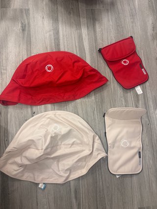 Capota y cubrepies Bugaboo Buffalo Rojo/Beige