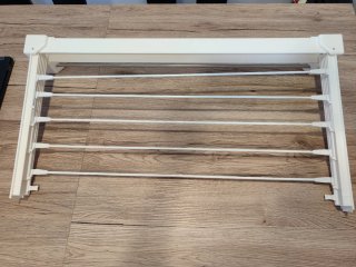 Tendedero extensible pared con toallero