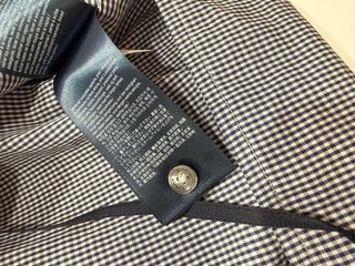 Blusa Tommy Hilfiger cuadros azul y blanco