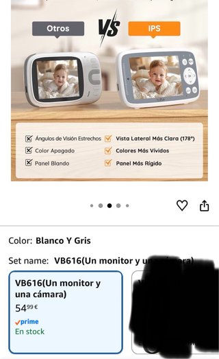 Cámara de vigilancia para bebé+soporte de regalo