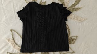 Camiseta manga volanta
