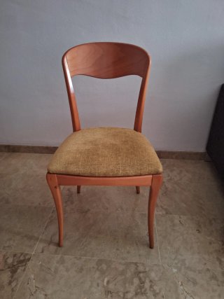 Mesa comedor extensible + 6 sillas madera