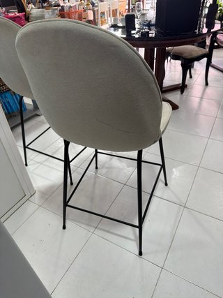 Juego de 2 Sillas Altas gris