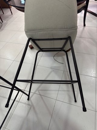 Juego de 2 Sillas Altas gris