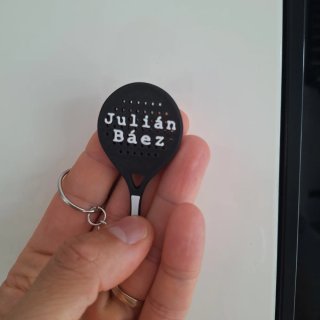 Llavero Pala Pádel Personalizable