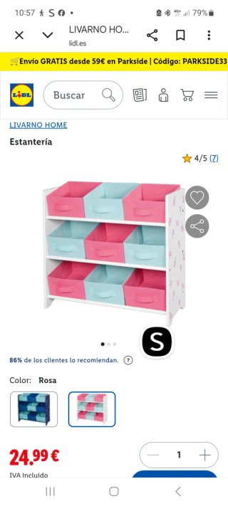 Estantería infantil Be Brave oso