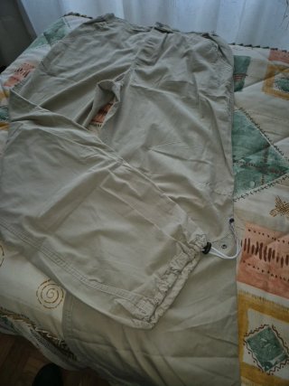 Pantalón loneta beige T. G