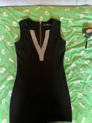 Vestido Negro Verano Mujer Talla L