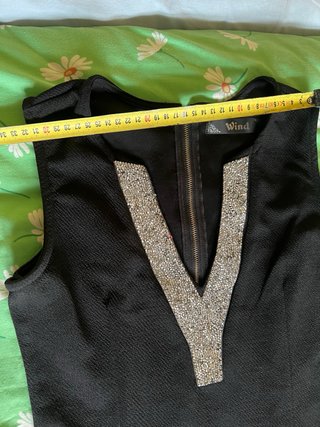 Vestido Negro Verano Mujer Talla L