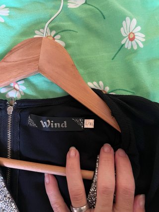 Vestido Negro Verano Mujer Talla L