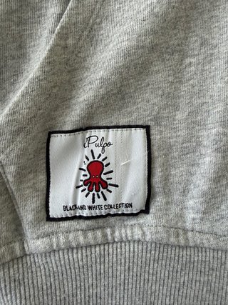 Sudadera El Pulpo Gris Talla S