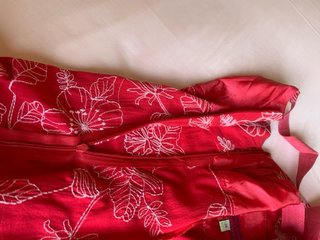 Vestido rojo floral tirantes talla 36