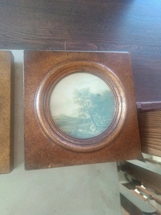 Cuadros decorativos clásicos madera y mármol