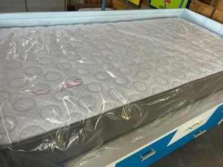 Cama nido con cajones azul y blanco Colchón (185€)