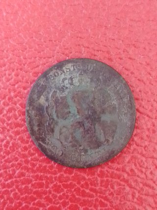 Antigua moneda con Contramarca.