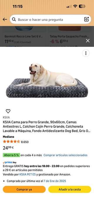 Cama para Mascota con Base Negra