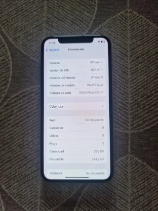 iPhone X Blanco 256GB