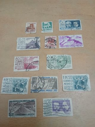 Lote Sellos México Filatelia