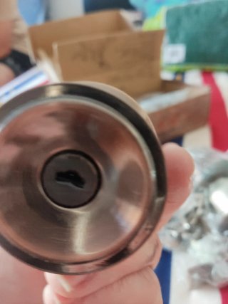 Cerradura de pomo para puerta lote de 5 con llaves