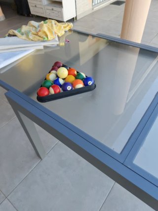 Mesa de billar para reparar