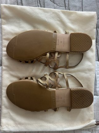 Sandalias Elvio Zanon Piel Doradas Talla 36