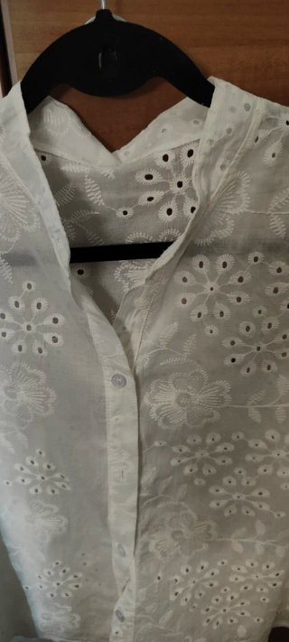 Camicia donna Sangallo bianca