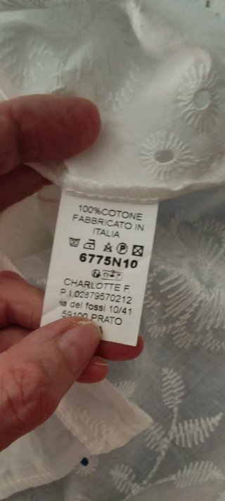 Camicia donna Sangallo bianca