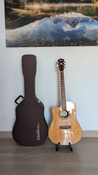 Hard case para guitarra marca Washburn
