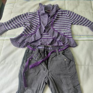 Conjunto niña pantalón y chaqueta 3 años