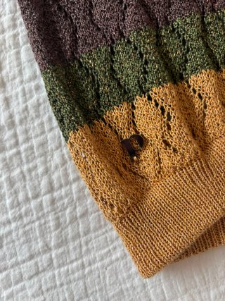 Conjunto de punto rayas verano